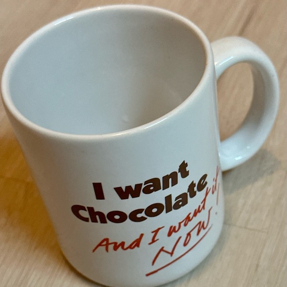 Vintage Hallmark 1986 Chocolate Lover Mug – “I Want Chocolate & I Want it NOW!” - Picture 13 of 13